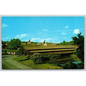 Postcard Vermont Shelburne Covered Bridge Museum c1960s Vintage Unposted
